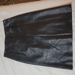Black Leather Skirt